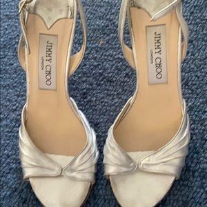 Jimmy choo silver sandal